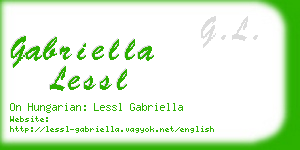 gabriella lessl business card